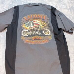 Vance Bikerwear Laconia Motorcycle Week 2024 Short Sleeve Mechanic Shirt 3XL